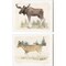 Wilderness Collection Moose & Deer by Beth Grove, 2 Piece Canvas Art Set 16x20 Inch